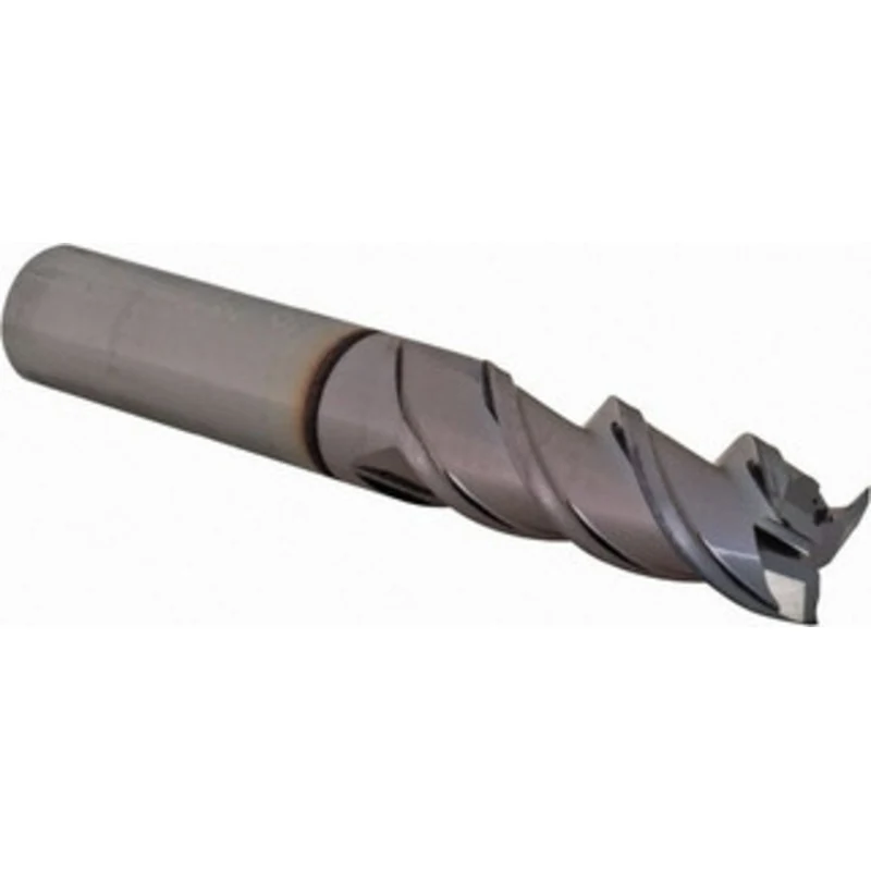 YG-1 3/8, 1 LOC, 3/8 Shank Diam, 2-1/2 OAL, 3 Flute, Solid Carbide Square End Mill Single End, TiCN Finish, Spiral Fl...
